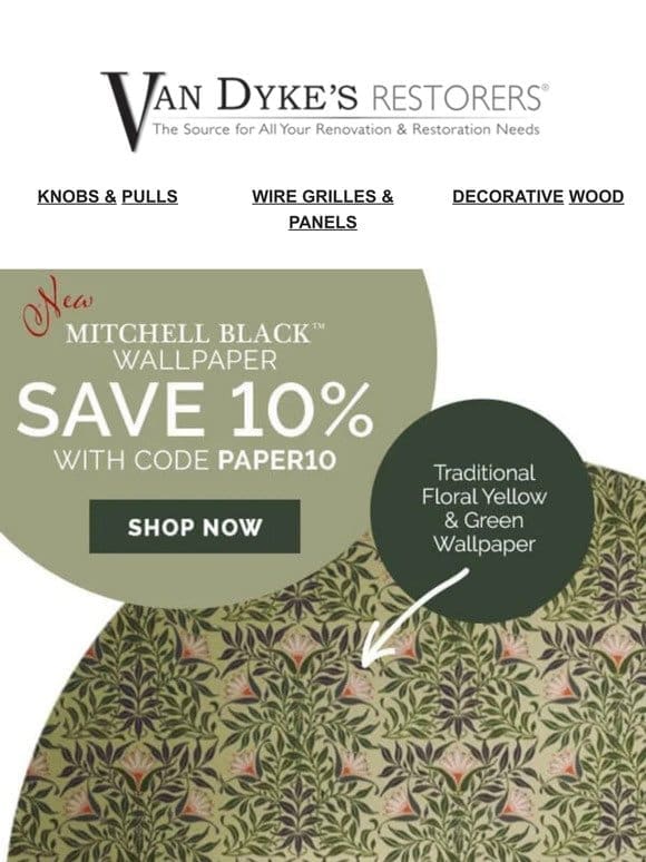 Take 10% OFF New Mitchell Black Wallpaper