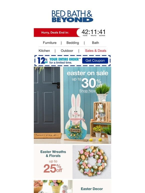 Take up to 30% Off Easter Celebration Essentials