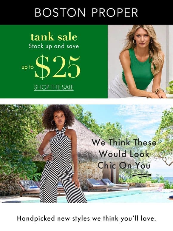 Tanks & Tops On Sale