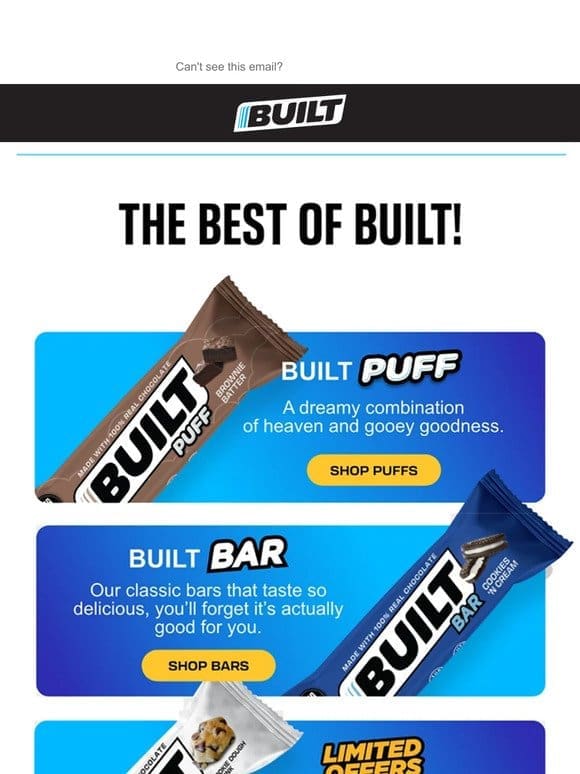 Taste the best of BUILT!