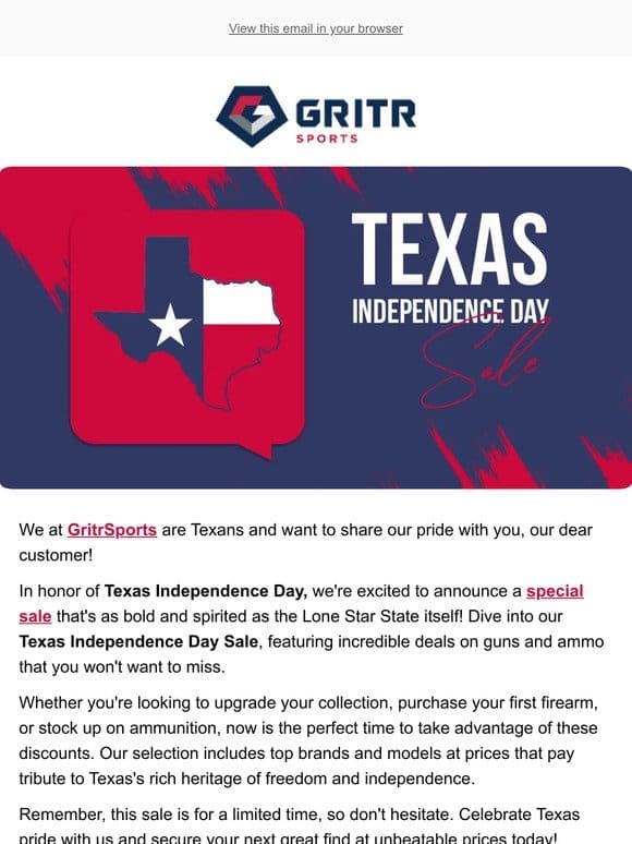 Texas Independence Day SALE