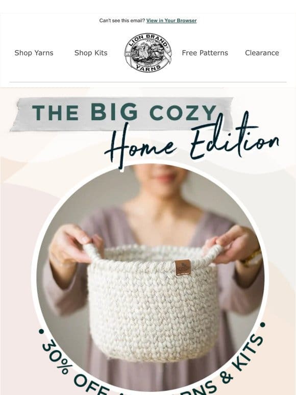 The Big Cozy: Home Edition