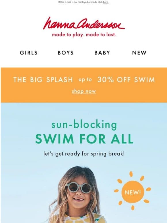 The Big Splash Up To 30% Off Swim