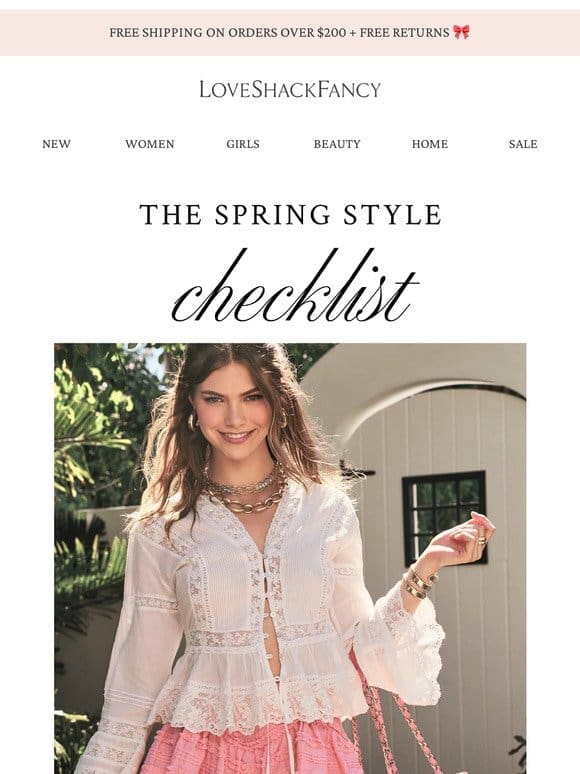 The Spring Style Checklist