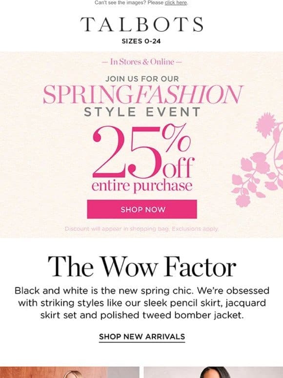 The Wow Factor + 25% off everything