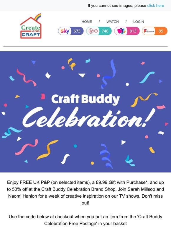 The celebrations have begun with Craft Buddy!
