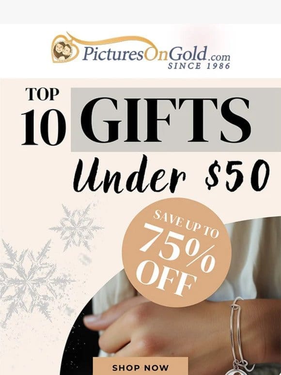 This Seasons Top 10 Gifts Under $50!