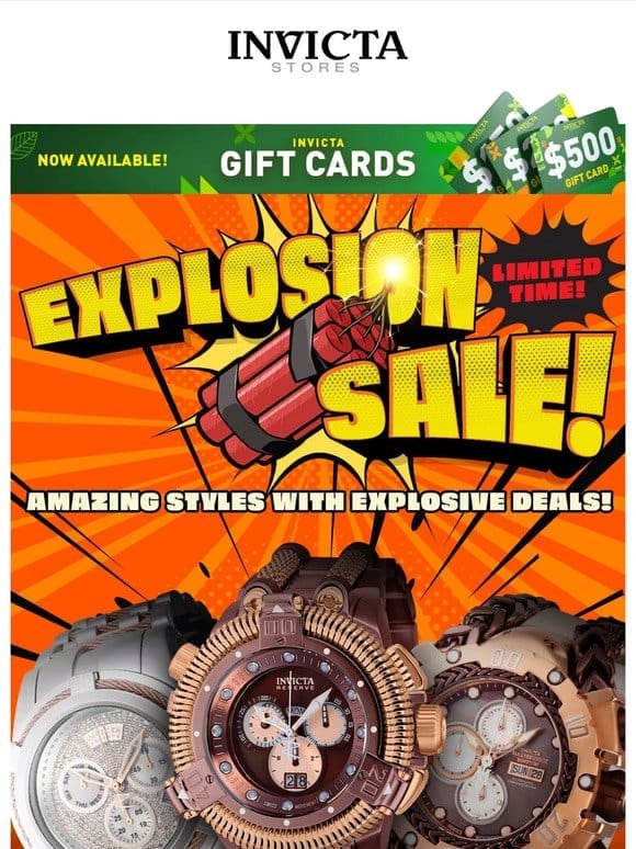 Tick， Tock…  KABOOOOM ❗EXPLOSION SALE