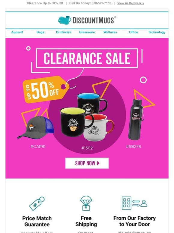 Tight Budget? Save Up to 50% on Clearance