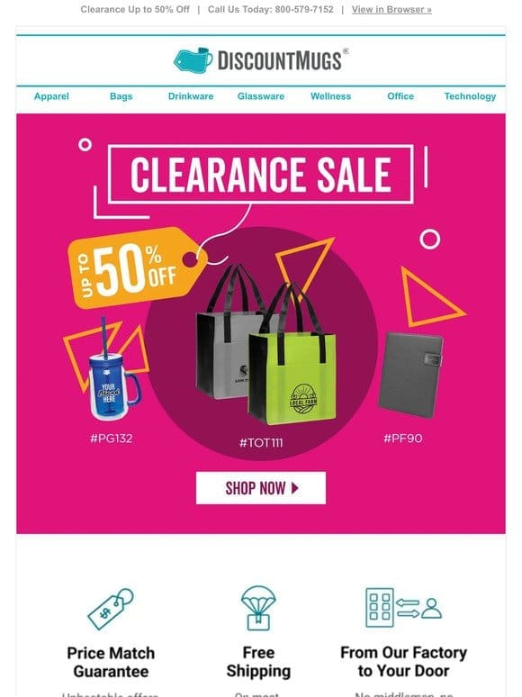 Tight Budget? Save Up to 50% on Clearance