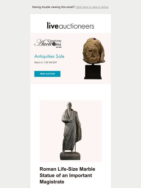 TimeLine Auctions | Antiquities Sale