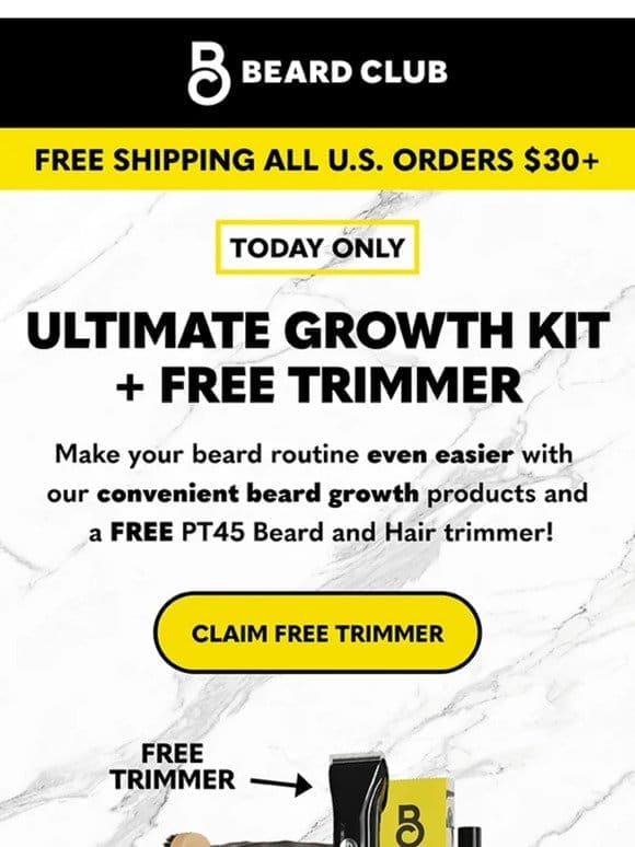 Today only: FREE trimmer when you order by midnight ET!