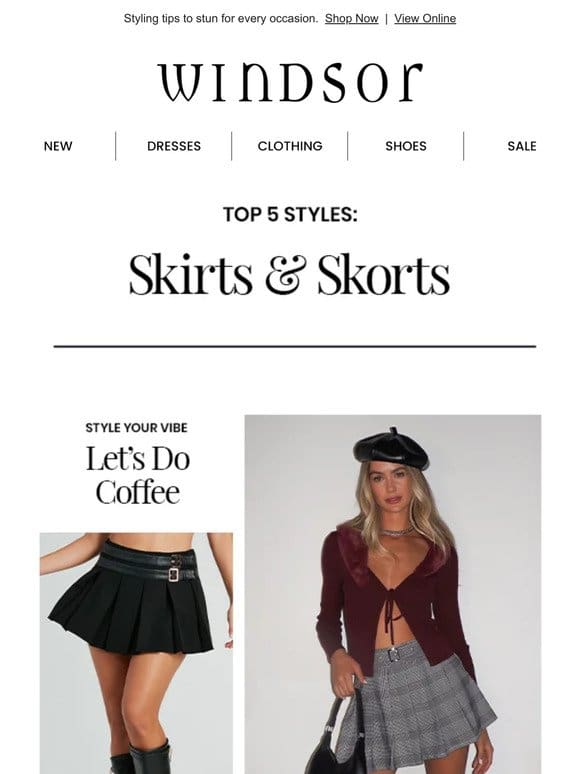 Top 5 Styles You Need: Skirts & Skorts