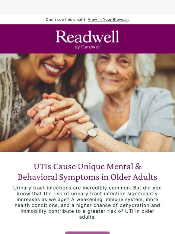 UTIs in older adults: learn to spot the symptoms