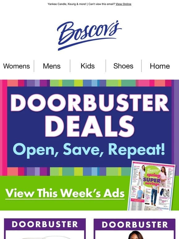 Unbelievable Doorbusters On Your Favorites