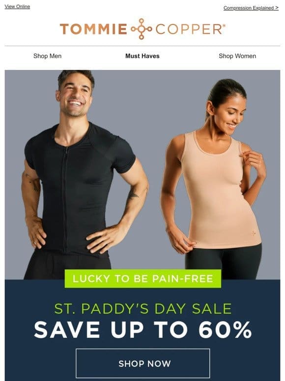 Up To 60% OFF | St. Patrick’s Day Sale