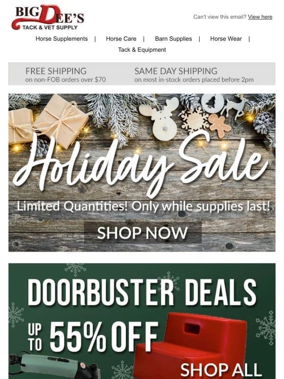 Up to 55% OFF Doorbusters – Very Limited Quantities