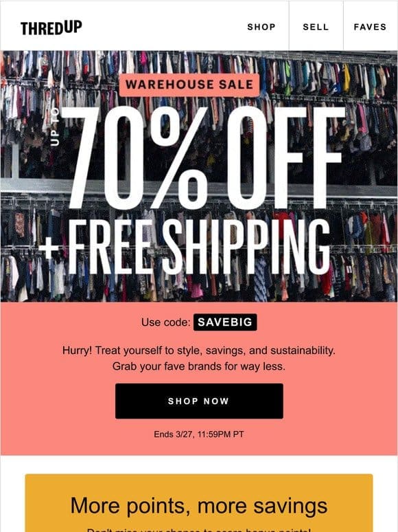 Up to 70% off + FREE shipping: Can’t-miss thrift deals!