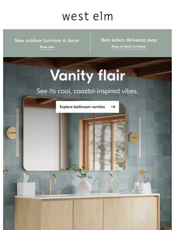 Vanities with flair