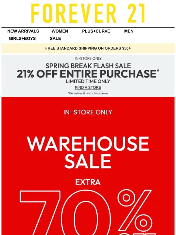 Warehouse SALE  ️