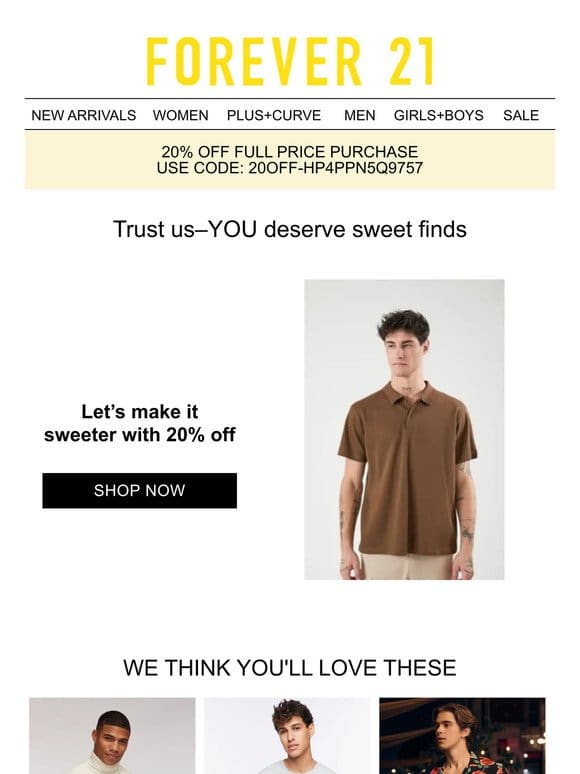 We Saved Your Faves + 20% Off