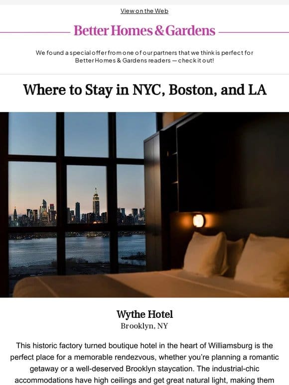 Where to Stay in NYC， Boston， and LA
