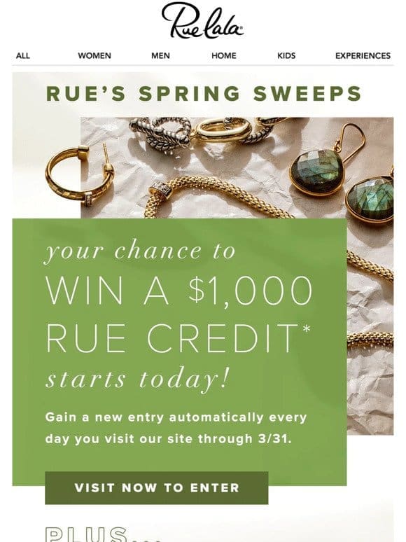 Win a $1，000 Credit