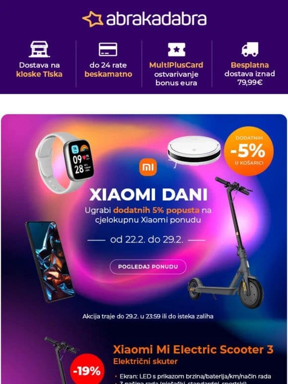 XIAOMI DANI: dodatnih 5% popusta na cijelu XIAOMI ponudu