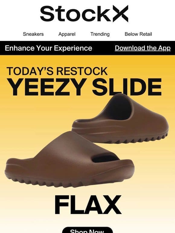 Yeezy Slide Flax Has Restocked