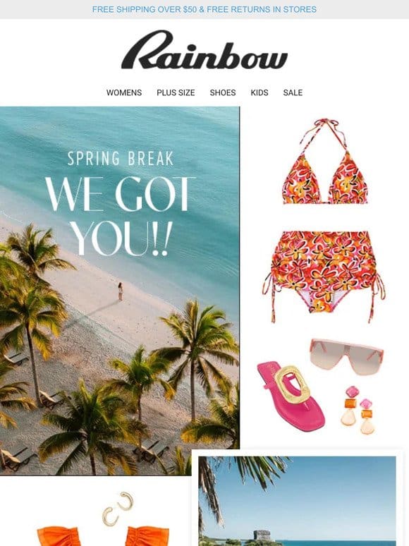 Your Spring Break Starts Here ➡️ Spring Collection From $4.99  ️ ⛱️