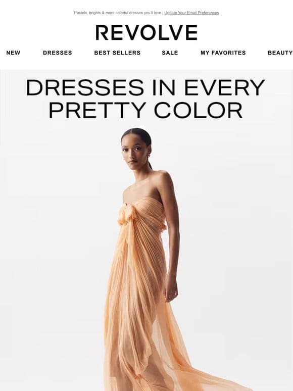 Your dress closet needs some color!