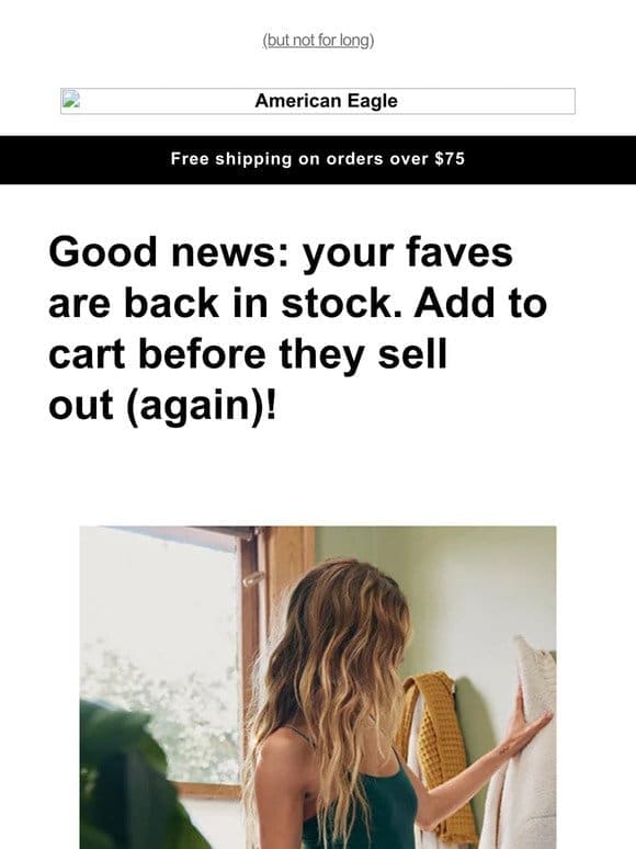 Your faves are back in stock!