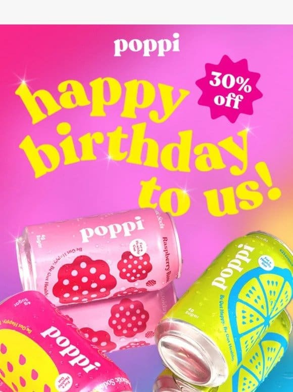 it’s a birthday sale!