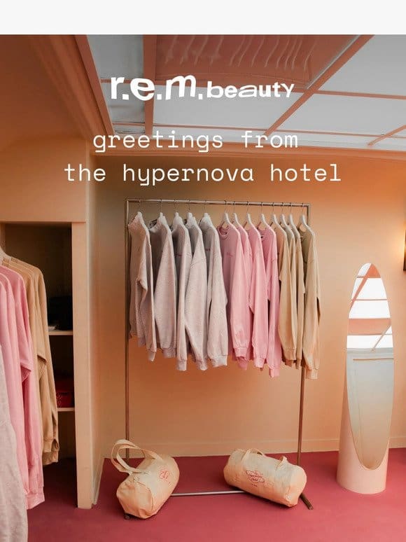selling fast: hypernova hotel merch  ♡