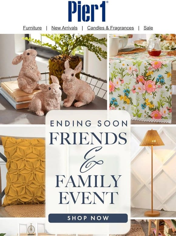 ‍ ‍ ‍  Up to 60% Off Weekend: Friends & Family Event Ending Soon!