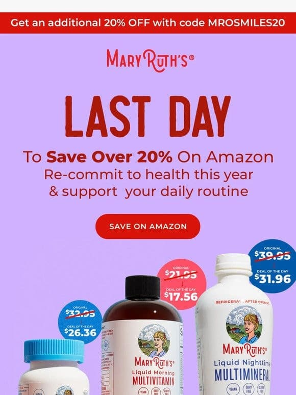 ⏰ LAST DAY to save over 20%