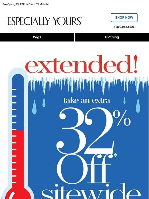 ☀️ EXTRA 32% Off Extended