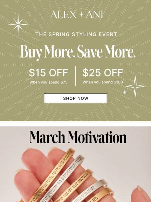 ✨ $25 Off March Motivation ✨