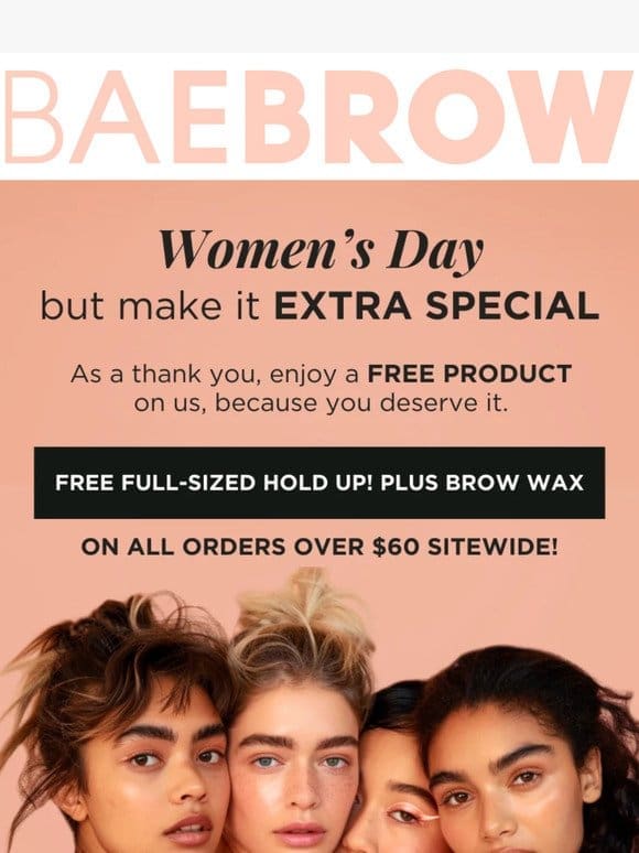 ✨ FREE ✨ Full-Sized Gift for Women’s Day!