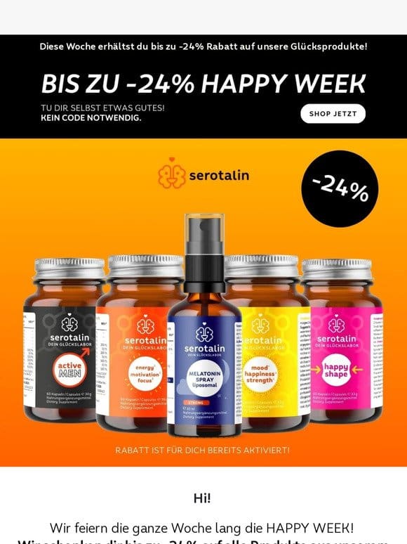 ❗Die HAPPY WEEK ist live! -24%