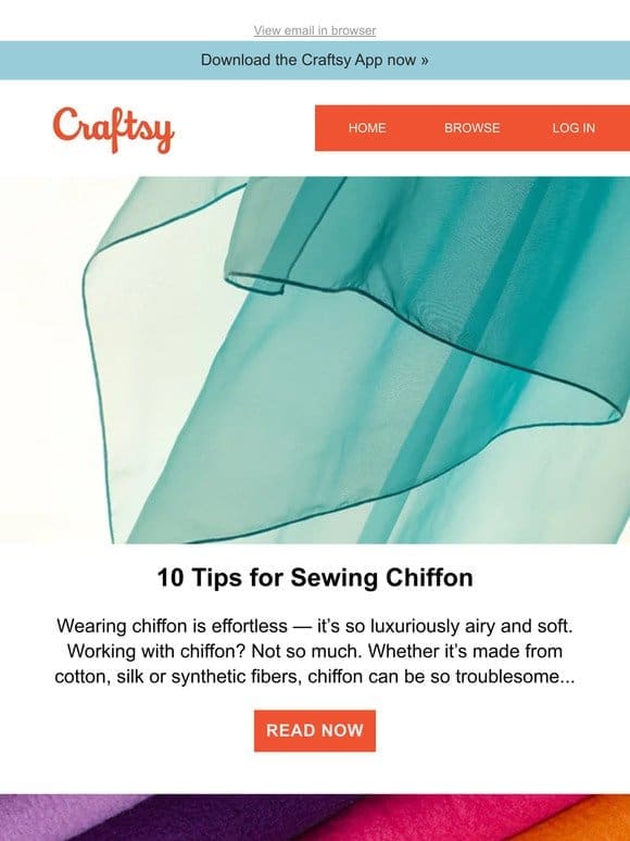 10 Tips for Sewing Chiffon