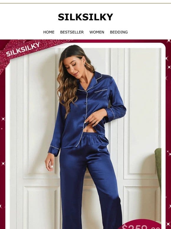 100% MULBERRY SILK SLEEPWEAR: $187 COUPON FOR LAST 48 HOURS!