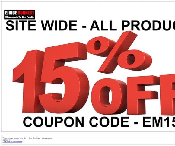 15% OFF COUPON