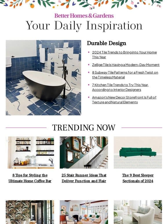 2024 Tile Trends to Bring into Your Home This Year