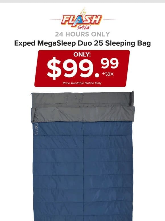 24 HOURS ONLY | EXPED SLEEPING BAG | FLASH SALE