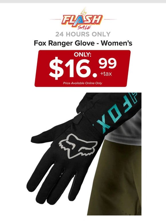 24 HOURS ONLY | FOX BIKING GLOVE | FLASH SALE