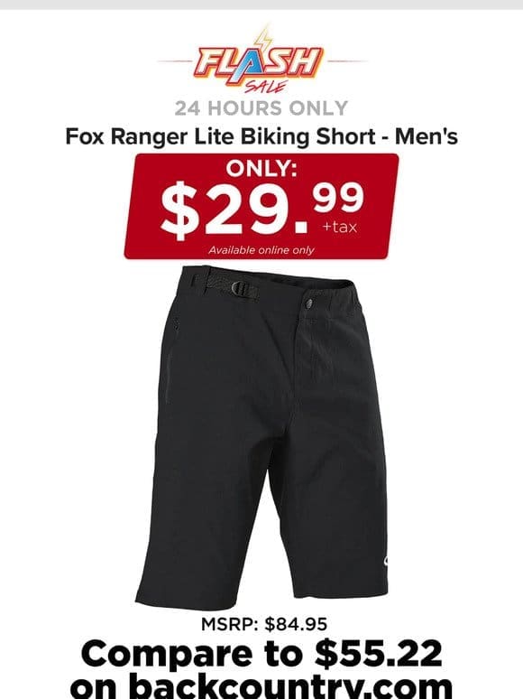 24 HOURS ONLY | FOX BIKING SHORT | FLASH SALE