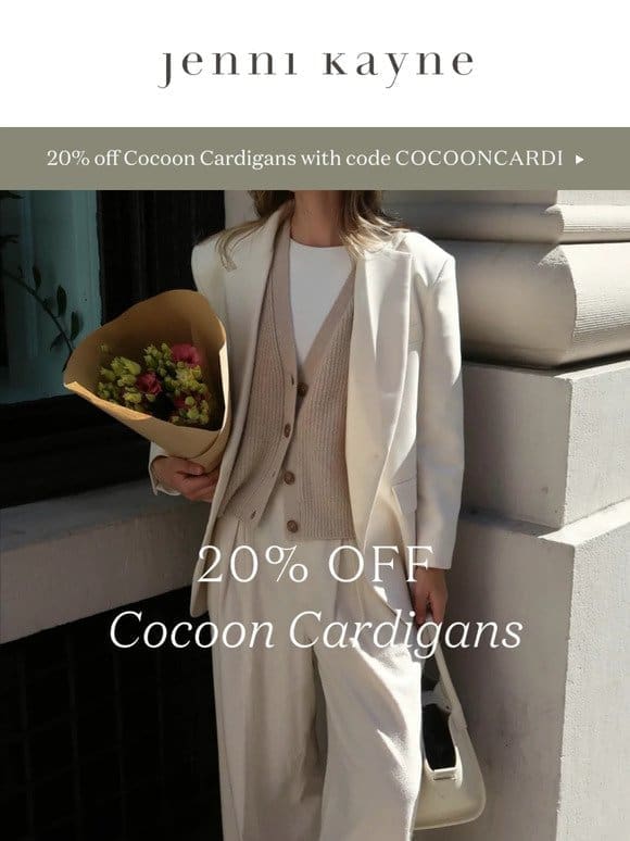 24 Hours Left For 20% Off Cocoons