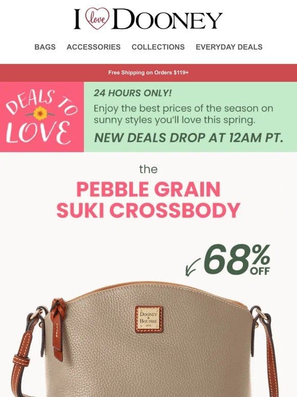 24 Hours To Save: Over 65% Off on This Crossbody.