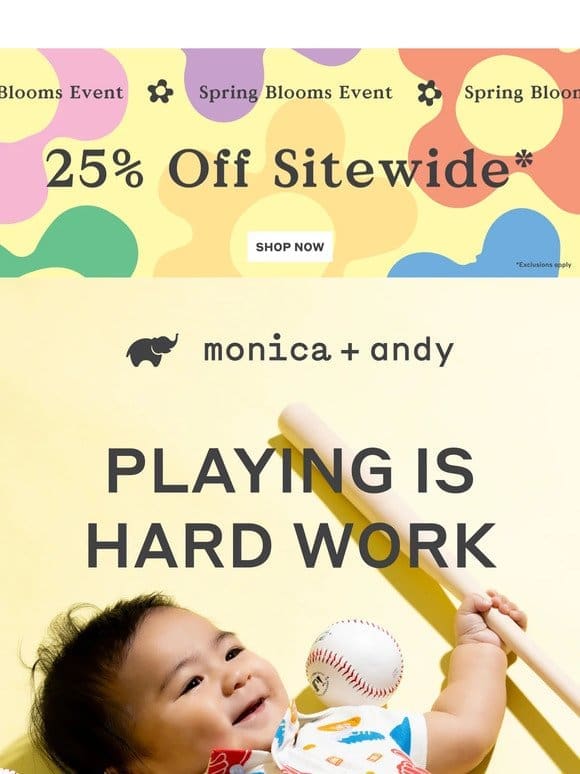 25% Off Spring Must-Haves  ⚾️